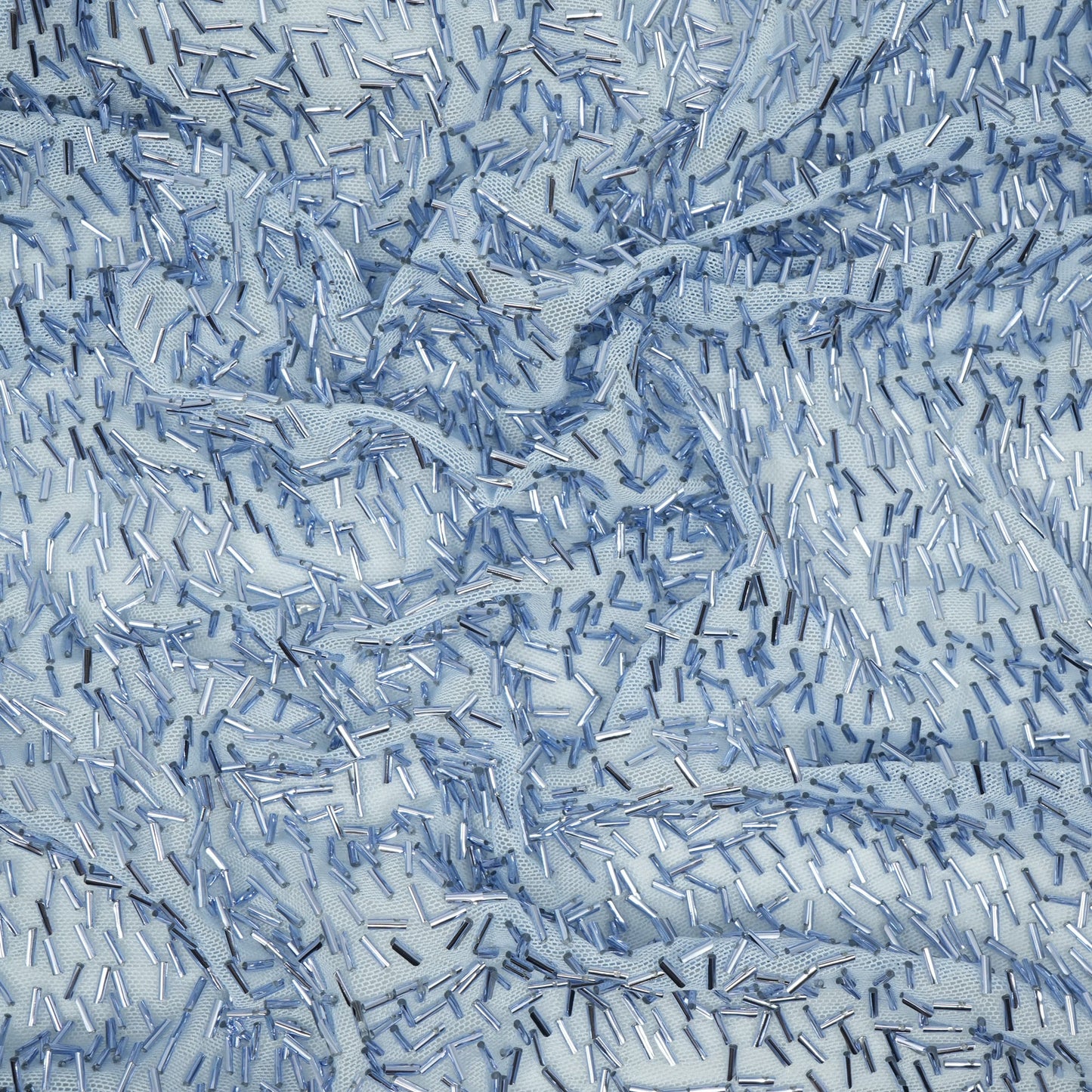 Dazzle Beaded Stretch Mesh Fabric | Blue Moon Fabrics