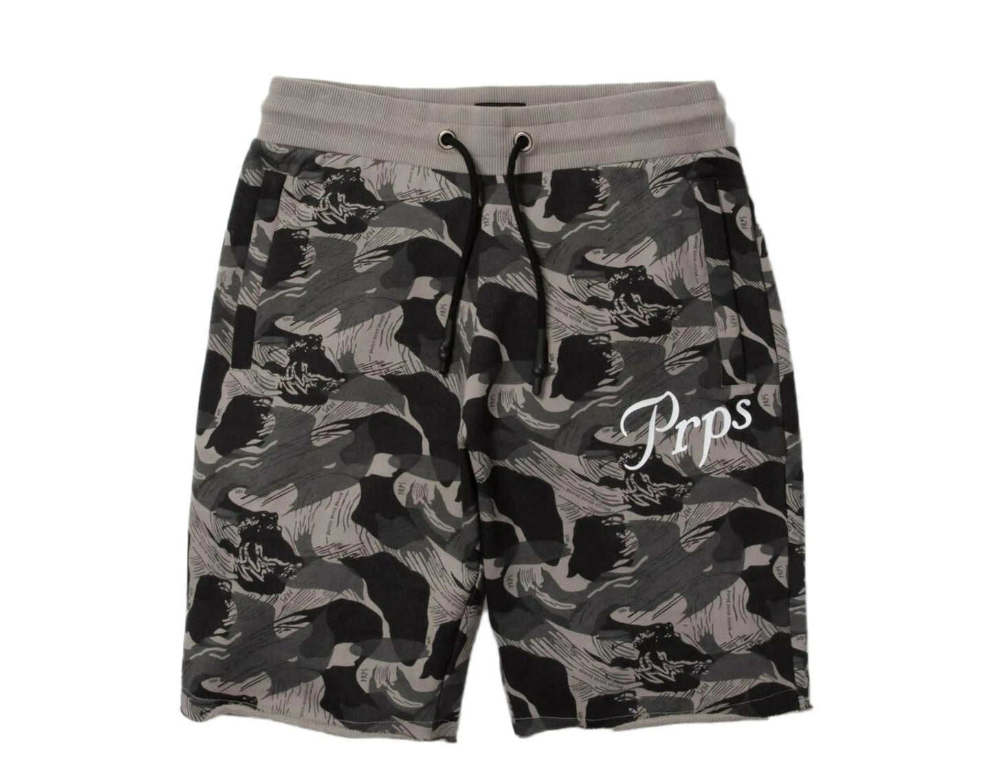 Prps Molena Camo Logo Men Shorts Black/Grey
