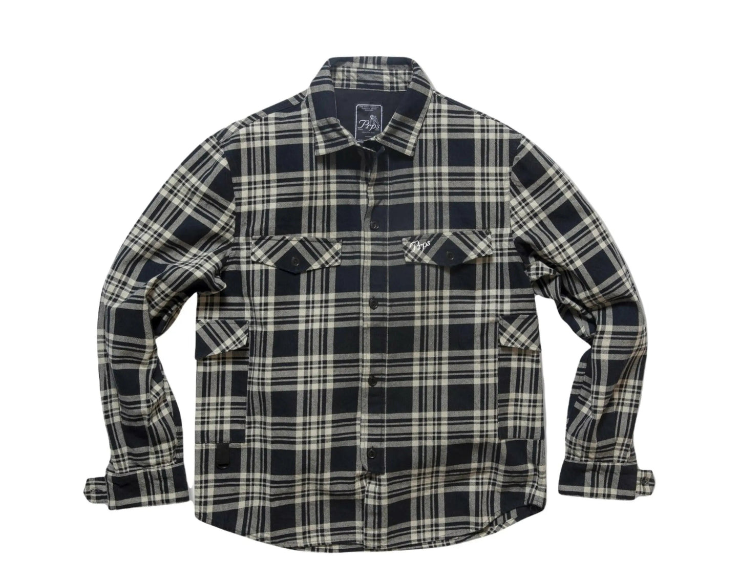 Prps Terrestrial Flannel Plaid Men Button Down Shirt Multi