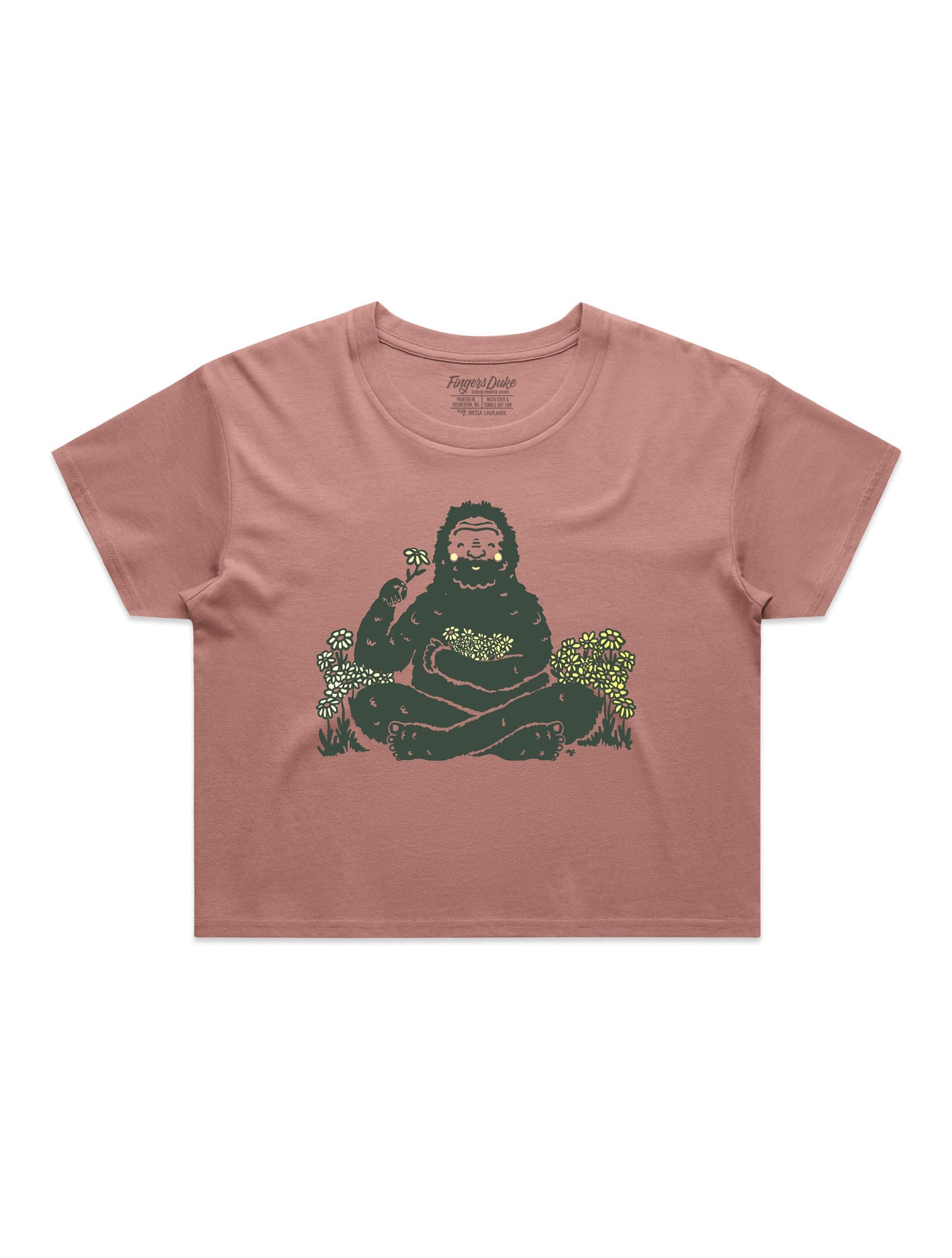 Bigfoot Flowers · Cropped T-Shirt