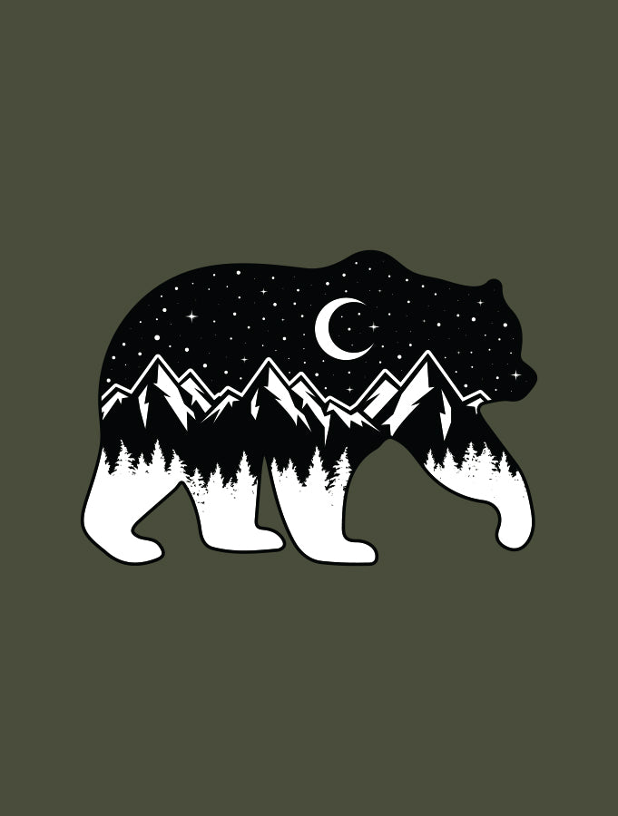 Night Sky Bear · Muscle Tank