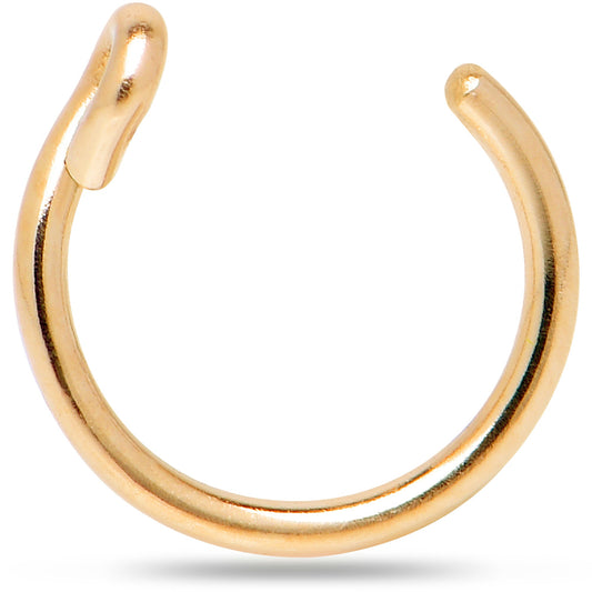 14k Yellow Gold Filled Fake Nose Ring