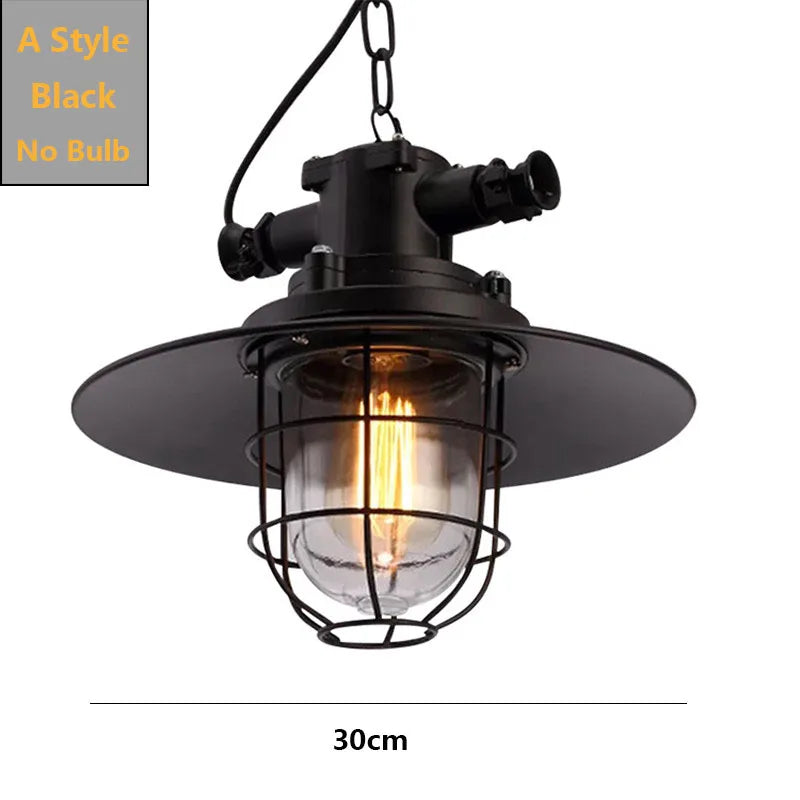 DecorBites™ Black Industrial Pendant Light for Kitchen Island Bar Farmhouse Decor