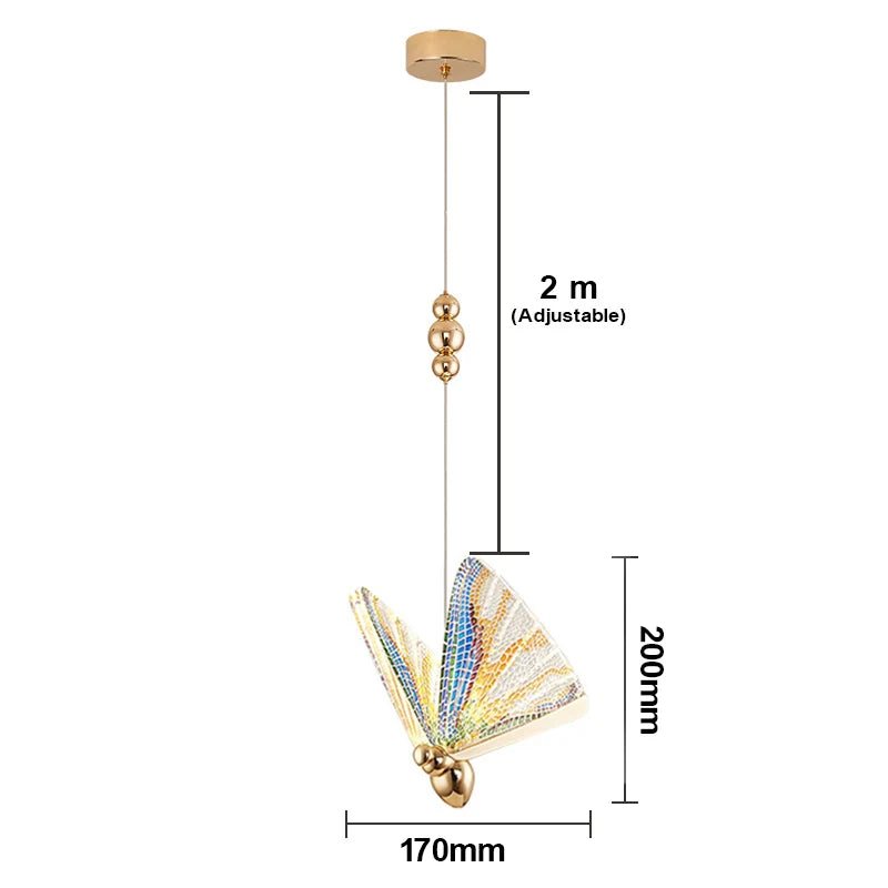 DecorBites™ Butterfly Led Pendant Lights for Bedside Living Dining Room Kitchen