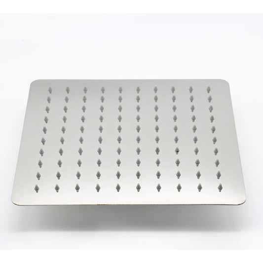 DecorBites™ 10 Inch Stainless Steel Square Ceiling Rain Shower Head