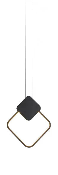 DecorBites™ Black Ring Pendant Lamp | Dimmable LED Ceiling Hanging Light for Bedroom Decor