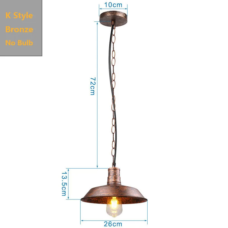 DecorBites™ Black Industrial Pendant Light for Kitchen Island Bar Farmhouse Decor