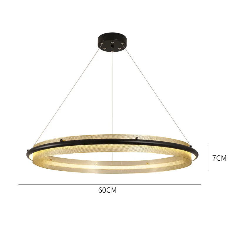 DecorBites™ Honeycomb Round Pendant Light: Modern Nordic Style for Living Room and Dining Room