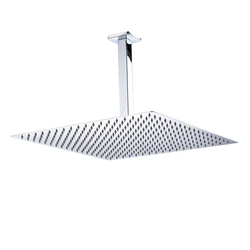 DecorBites™ 16" Luxury Rain Shower Head with Wall Mounted Shower Arm - Bathroom Accessory