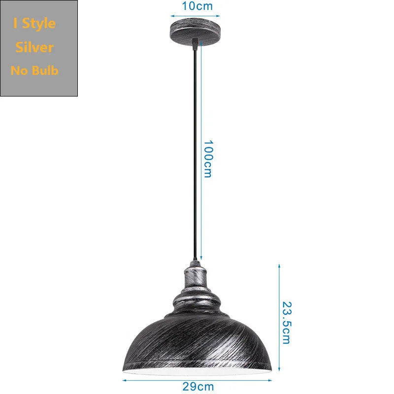 DecorBites™ Black Industrial Pendant Light for Kitchen Island Bar Farmhouse Decor