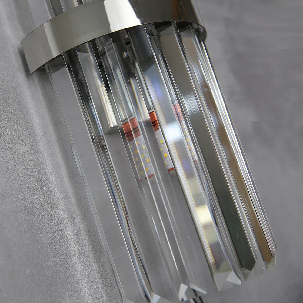 DecorBites™ Crystal Golden Wall Lamp: Luxury American Country Light for Home, Hotel, and Office