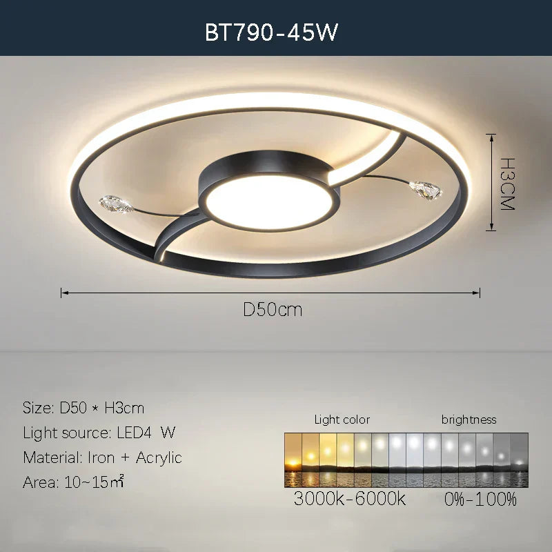 DecorBites™ LED Chandelier: Modern Whole House Indoor Lighting for Bedroom, Living Hall, and Dining Room