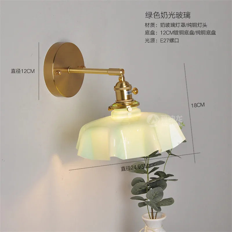 DecorBites™ LED Glass Wall Lamp Modern Nordic Design for Bedroom Living Room
