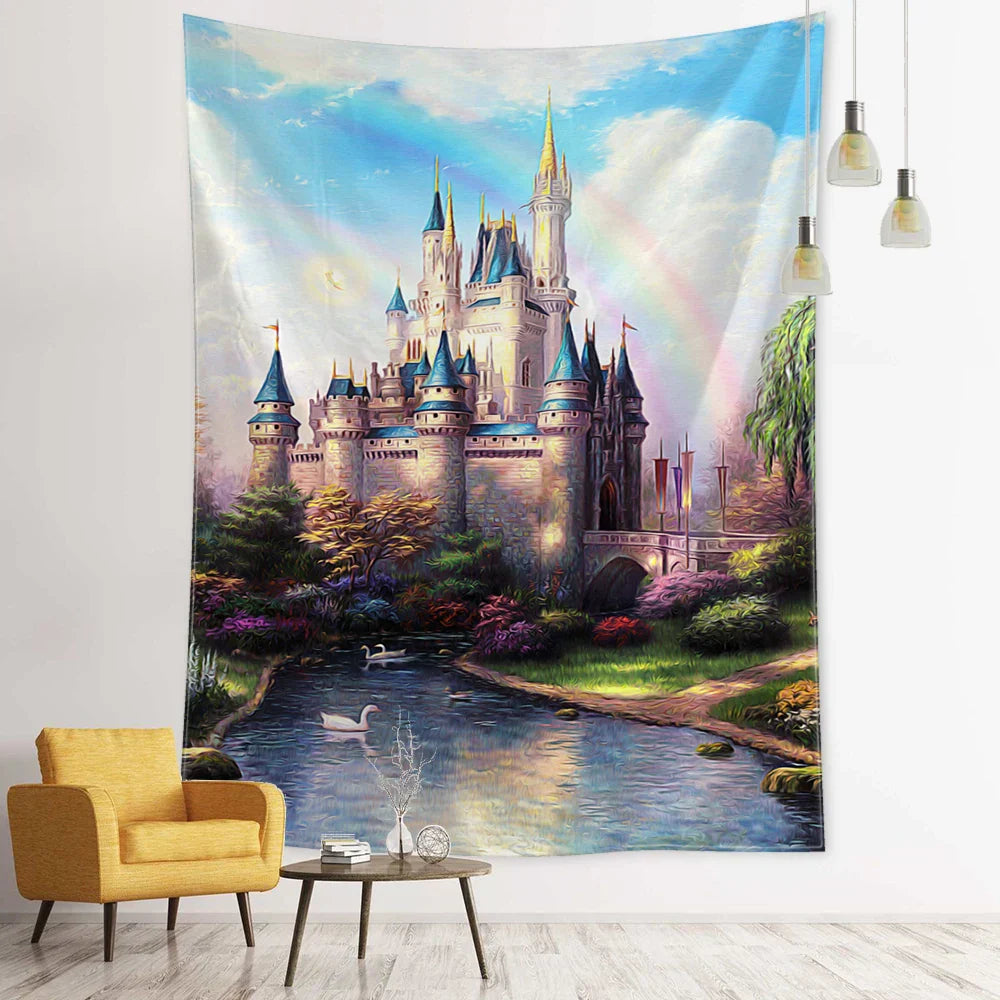 DecorBites™ Forest Tapestry - 3D Printed Polyester Wall Hanging for Bohemian Home Decor