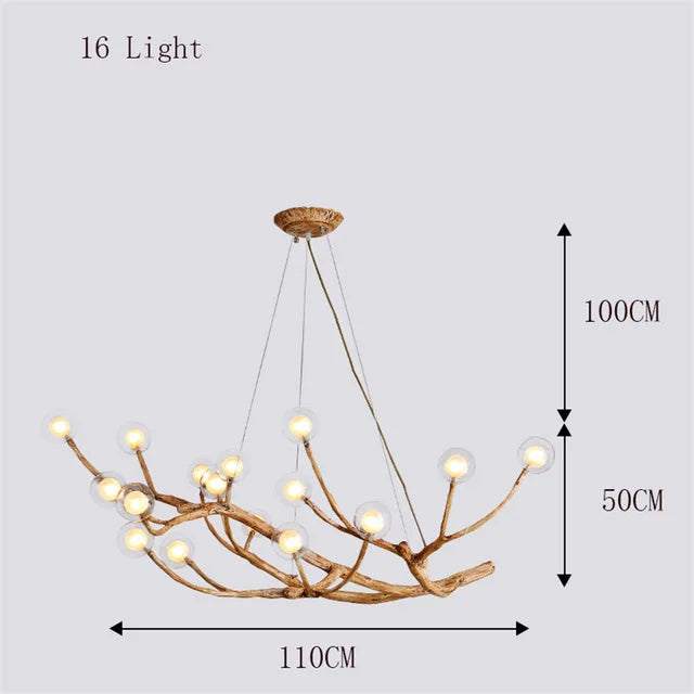 DecorBites™ LED Glass Bubble Chandelier for Restaurant Bedroom LOFT Pendant Lighting