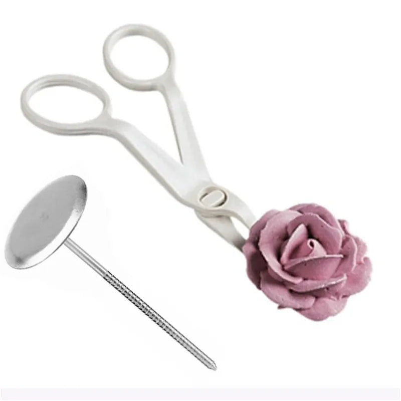 DecorBites™ Cream Flower Scissors Set - Cake Decorating Tools