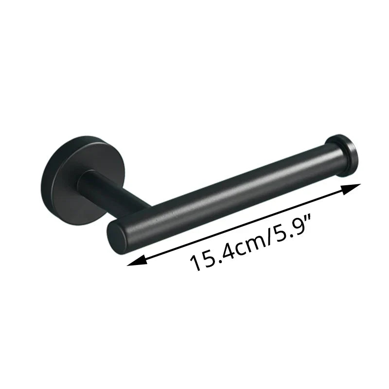 DecorBites™ Bathroom Hardware Set: Towel Bar, Robe Hook, Rack, Shelf, Tissue Holder, Hook