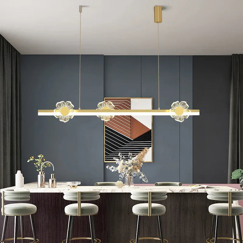 DecorBites™ Butterfly Flower Chandelier Long Strip Pendant Lights