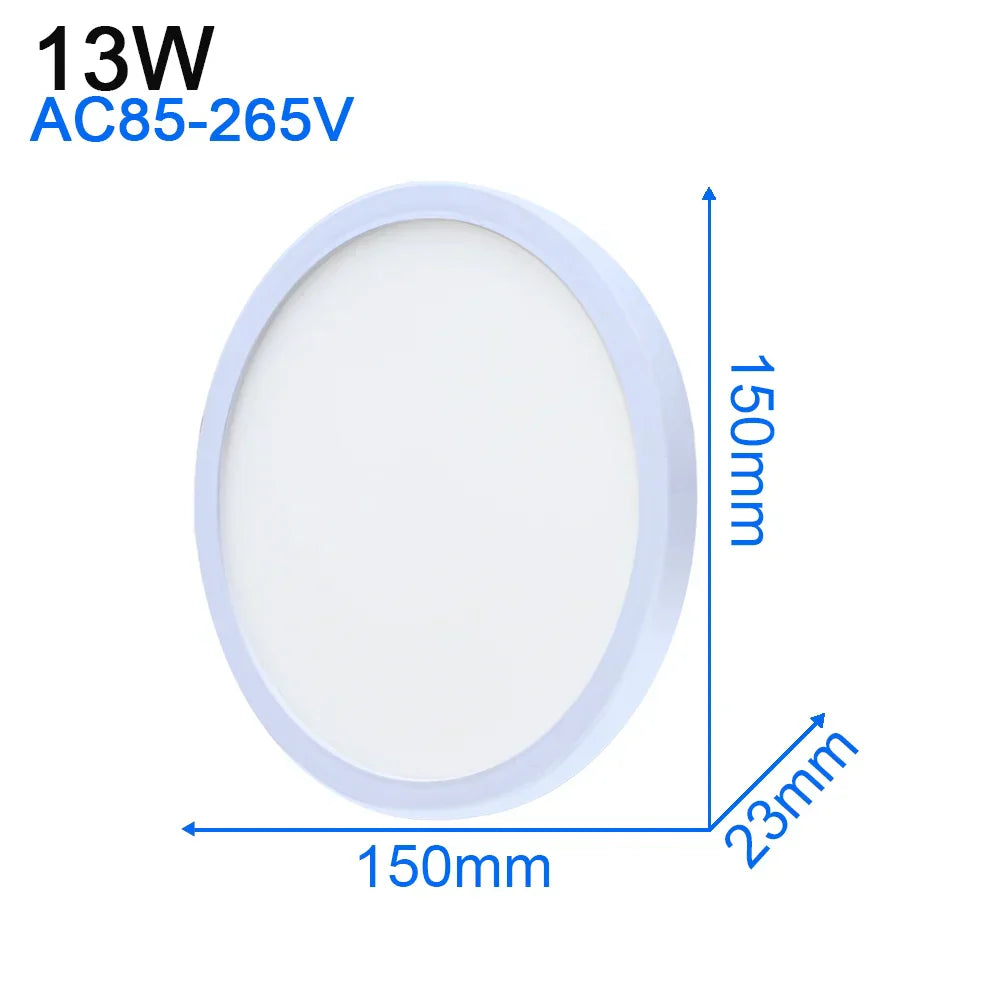 DecorBites™ LED Ceiling Light: Modern Ultra-thin Panel, 6-48W, Surface Mounted for Living Room
