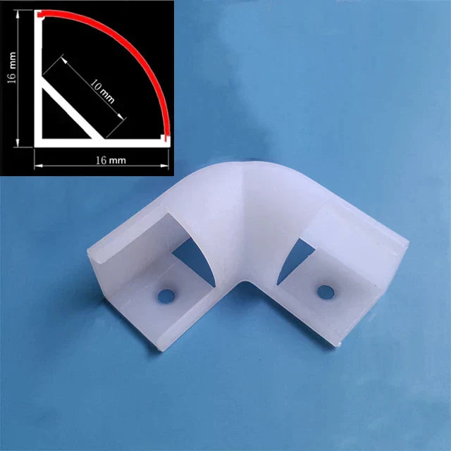 DecorBites™ 0.5m U/YW Aluminum Profile Recessed Channel with Milky Cover for LED Strip Lights