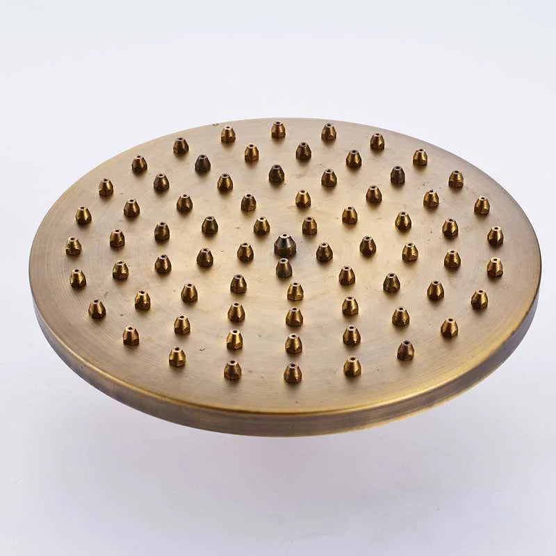 DecorBites™ 8" Antique Brass Rainfall Shower Faucet Head for Refreshing Showers