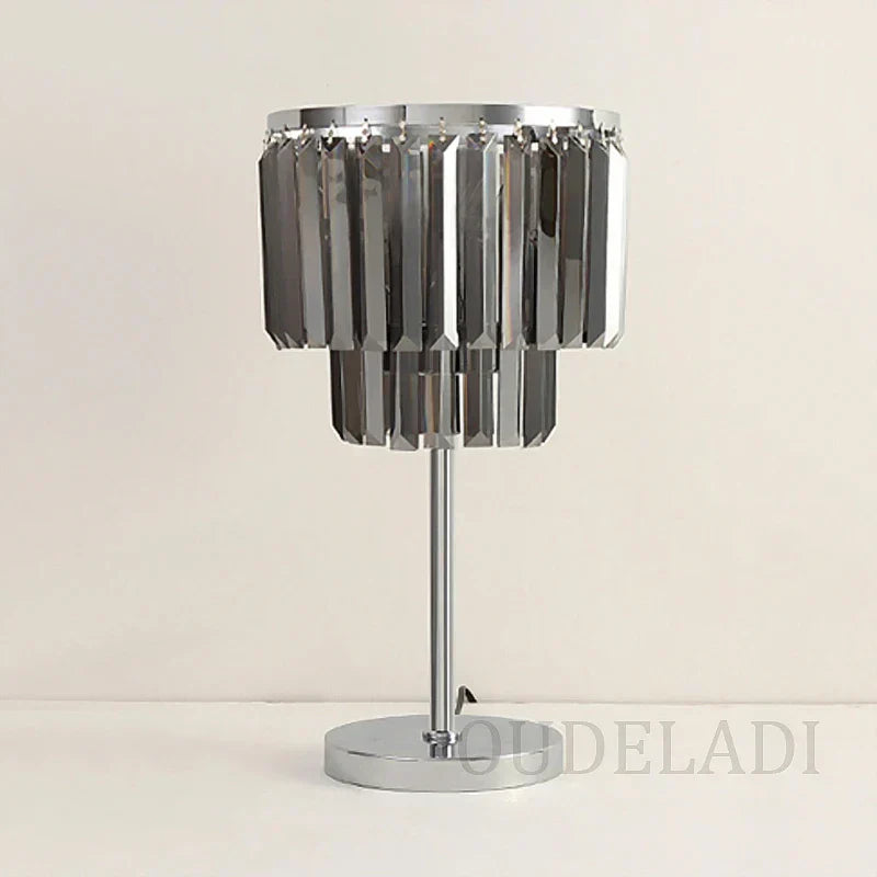 DecorBites™ Crystal Table Lamps: Modern Warm Living Room Study Desk Decor Fixtures