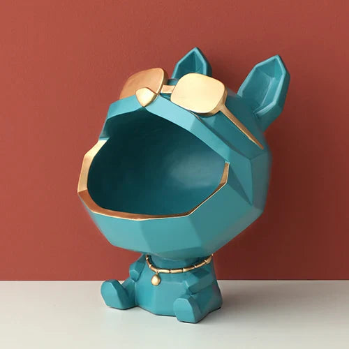 DecorBites™ Big Mouth Dog Resin Sculpture Figurine Home Decor Ornamental Storage Box