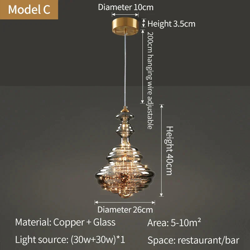 DecorBites™ Crystal Chandelier: Nordic Luxury Pendant Lighting for Dining Room, Bedroom, and Bar