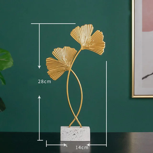 DecorBites™ Gold Resin Sculpture | Nordic Luxury Technology Decor for Home & Office