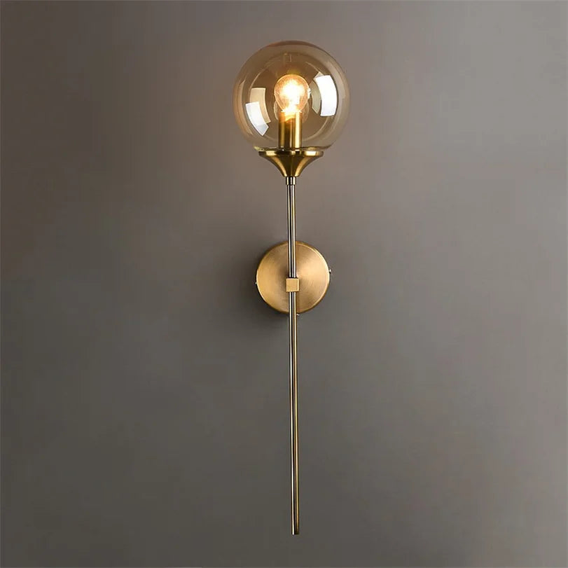 DecorBites™ Glass Wall Lamp with LED for Home Decor and Bedroom Lighting