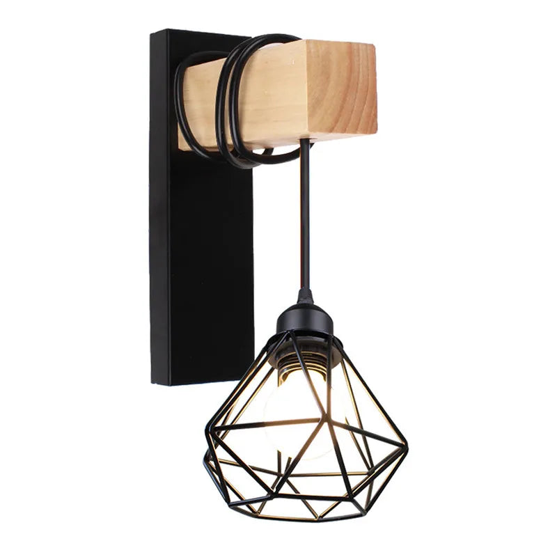 DecorBites™ Artistic Metal Iron Wall Lamp for Bedroom Livingroom Restaurant Bar Sconce
