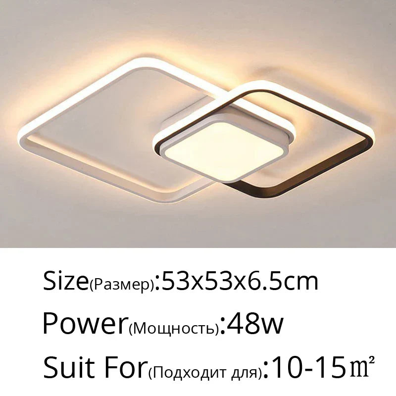 DecorBites™ LED Chandelier: Modern Dimmable Light for Living Room, Kitchen, and Aisle