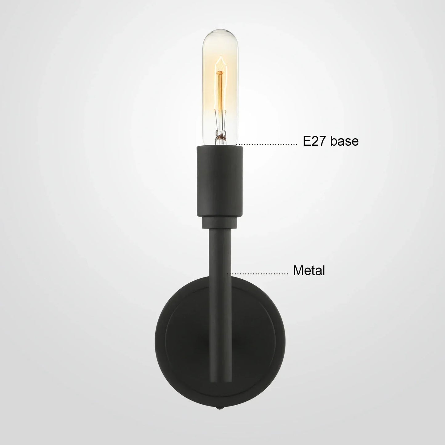 DecorBites™ Industrial Antique Metal Wall Lamp for Minimalist Bedroom