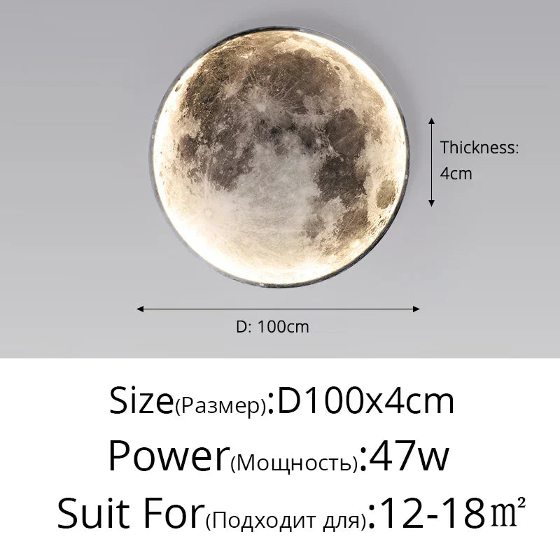 DecorBites™ LED Moon Wall Lamp: Modern, Nordic, Minimalist, Bedroom, Living Room Decor