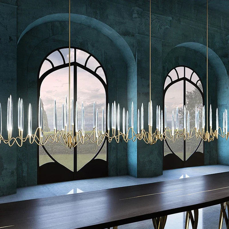 DecorBites™ Crystal LED Chandelier: Nordic Luxury Tree Branch Design for Wedding Decor Villas & LOFTs