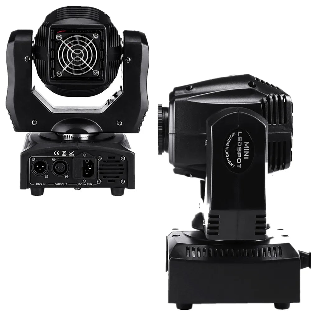 DecorBites™ 75W LED Moving Head Spot Light Gobo Color DJ Beam Disco Equipment