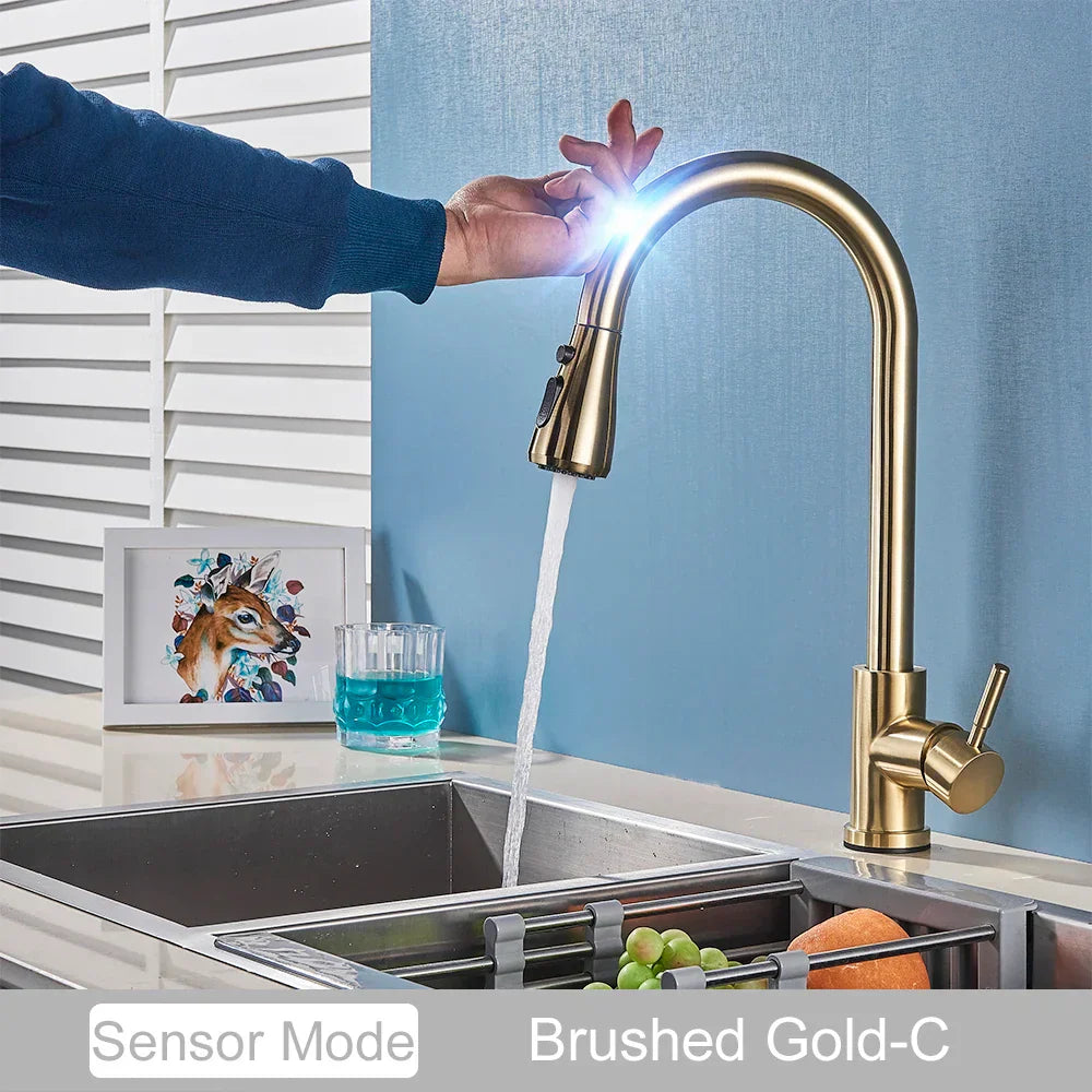 DecorBites™ Black Kitchen Faucet Touch Sensor Mixer Tap
