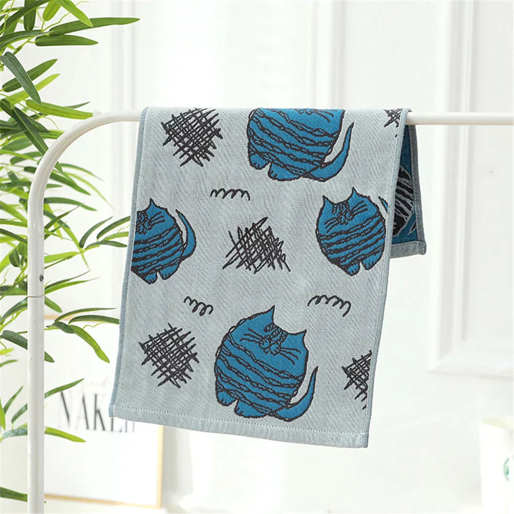 DecorBites™ Cotton Gauze Hand & Face Towel Set - 35x75 CM - 20 Colors