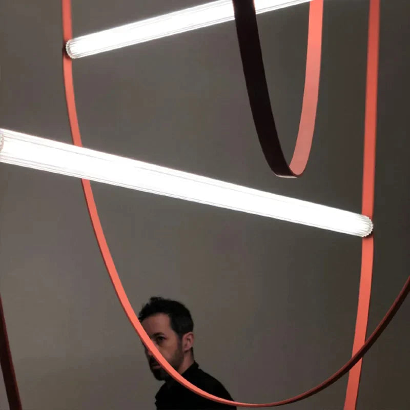 DecorBites™ Glass Tube Pendant Light for Living Room Restaurant Villa Stairwell