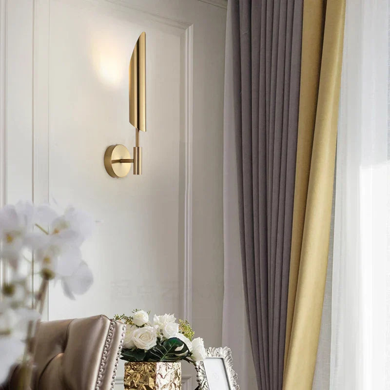 DecorBites™ Golden Wall Lamp Luxury Living Room Bedroom Decor Sconce