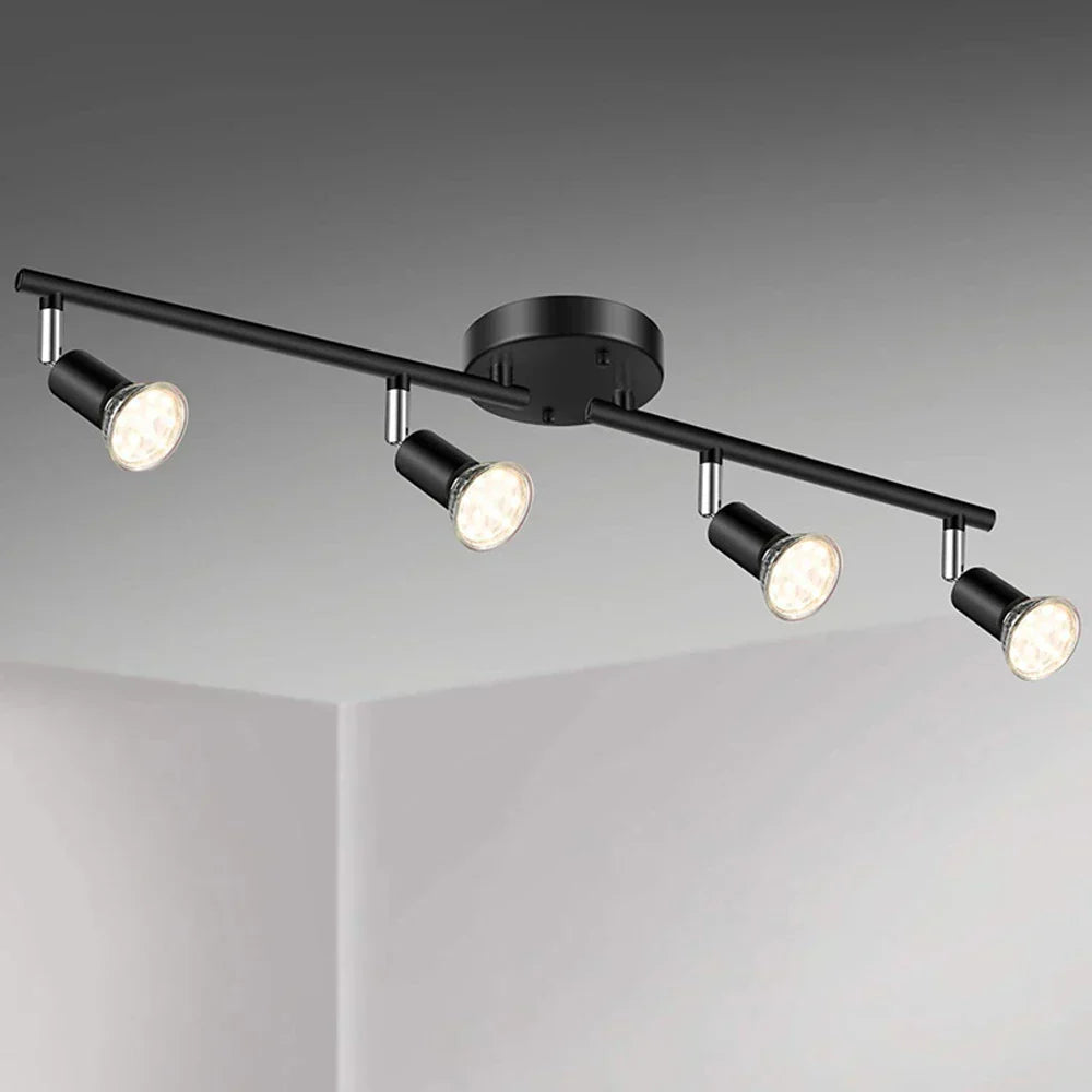 DecorBites™ 6 Head LED Ceiling Light GU10 Adjustable Angle Spot Lamp for Living Room Bedroom