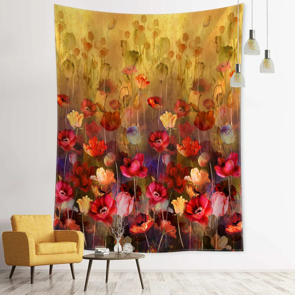 DecorBites™ Forest Tapestry - 3D Printed Polyester Wall Hanging for Bohemian Home Decor