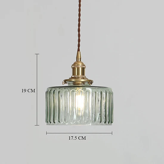 DecorBites™ Brass Pumpkin LED Pendant Light - Japanese Style Bedroom Suspension
