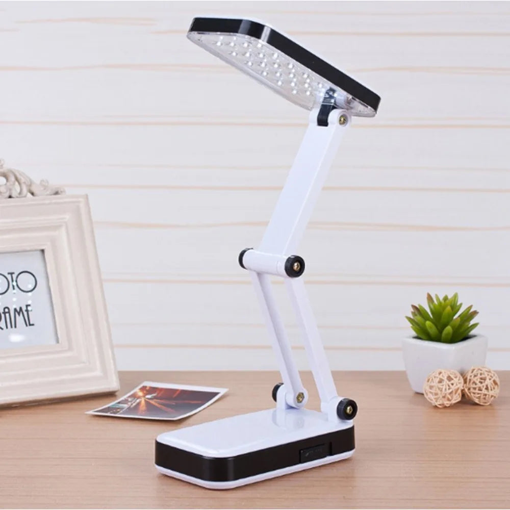 DecorBites™ LED Folding Desk Lamp Rechargeable 24 LEDs for Student Reading Writing