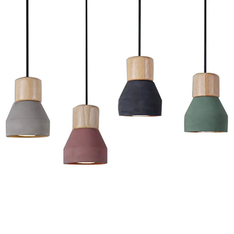 DecorBites™ Concrete Pendant Light - Nordic Style LED E27 Hanging Fixture