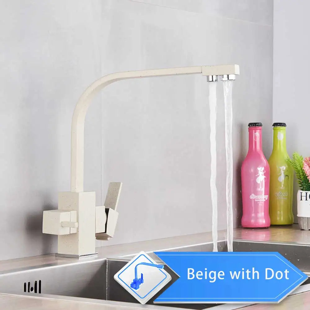DecorBites™ Beige Purity Kitchen Faucet with Purification Function