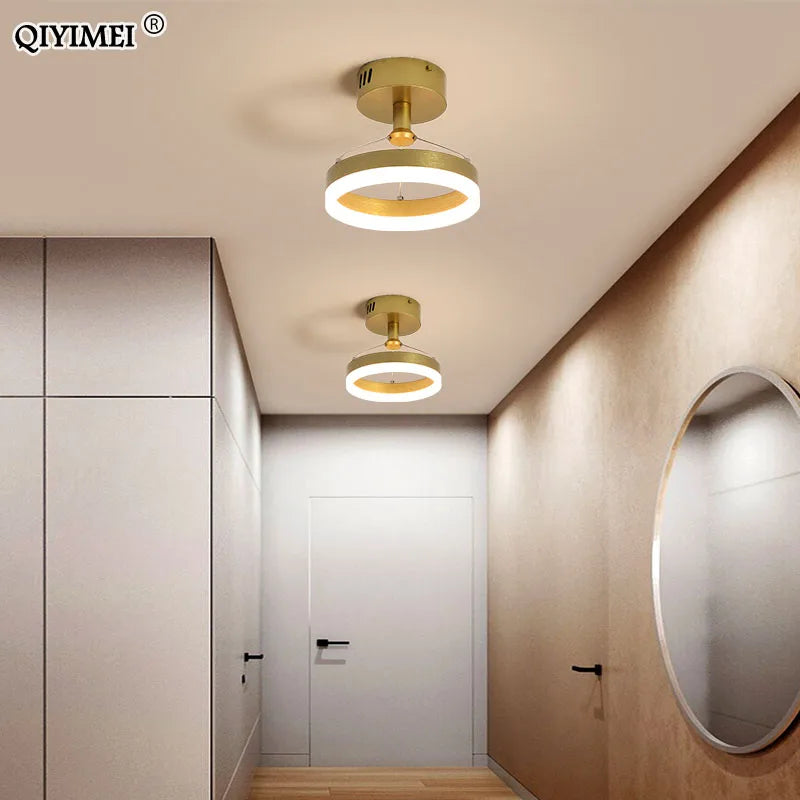 DecorBites™ LED Pendant Lights: Modern Black & White Acrylic Fixture with Remote Control