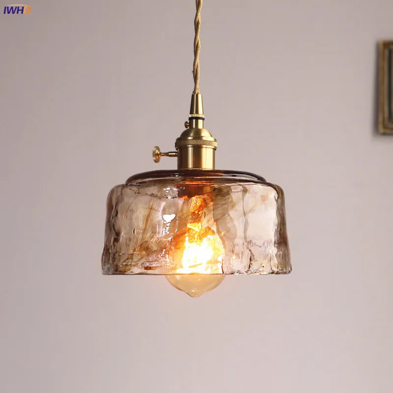 DecorBites™ Glass Copper Pendant Lights for Dinning Living Room Decor