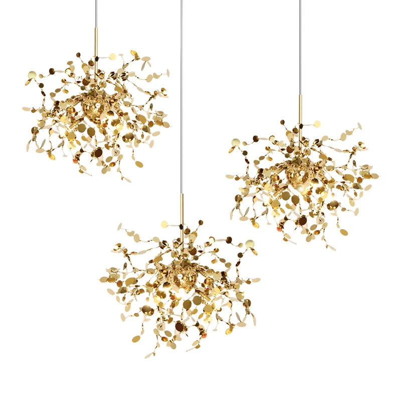 DecorBites™ G9 Leaf Pendant Light Industrial Suspension Lamp - Metal Hanging Lights