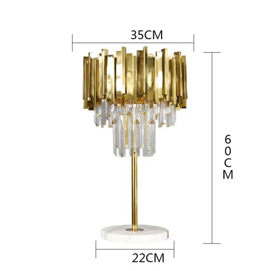 DecorBites™ Crystal Marble LED Floor Lamp - Art Deco Golden Black Stainless Steel